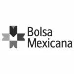 Logo bolsa mexicana blanco y negro