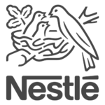 logo nestle blanco y negro