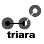 Logo triara blanco y negro